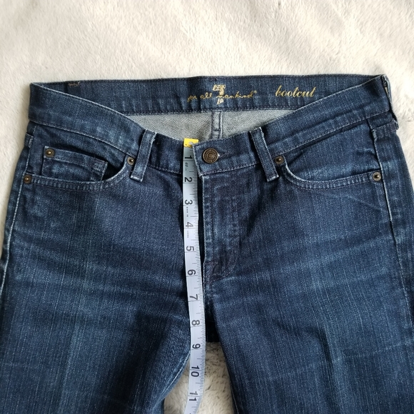 7 For All Mankind Bootcut Jamaican Braid Jean Size 28 - Picture 12 of 15